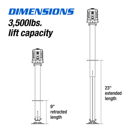 3500 LBS. Lift Capacity