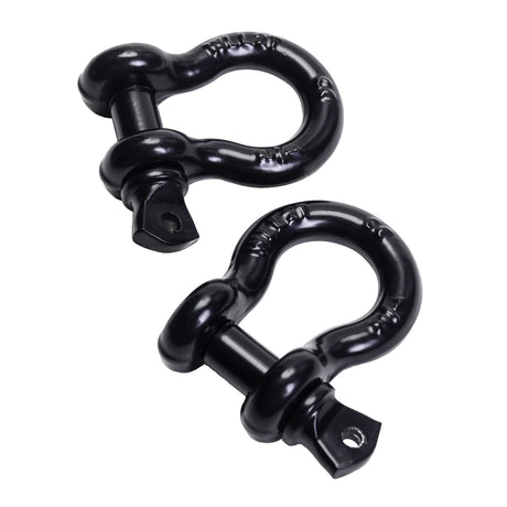 1/2" D Ring Shackle (2 Pack), 2 Ton Maximum Break Strength for Offroad Recovery