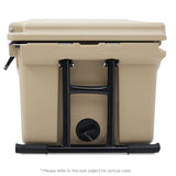 Portable Wheeled Cooler, Commercial Grade Thick Insulation, Freezer Style Lid Gasket to Optimize Ice Retention