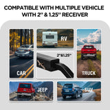 Compatible With Multiple Vehicle With 2" & 1.25" Receiver