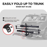 2-Bike Hitch E-Bike Rack with Ramp, Easy Fold and Tilt, Heavy Duty
