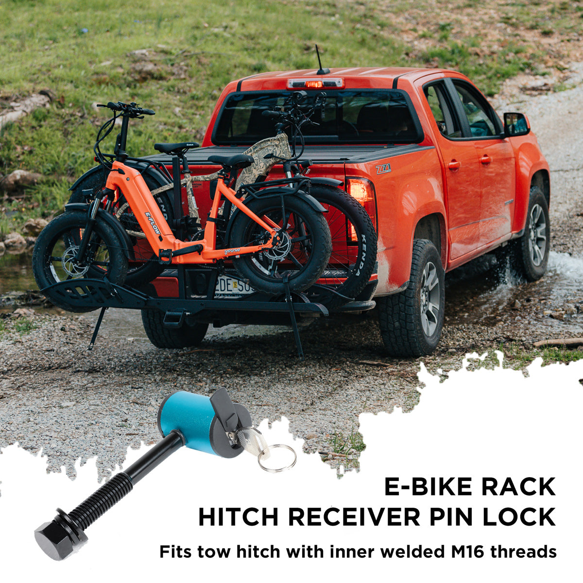 5/8" Hitch Receiver Locking Pin for Bike Racks | Anti-Theft Security Lock