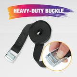 4PCS Tie Down Straps, Heavy Duty Lashing Straps with Adjustable Cam Buckle for Cargo Carrying