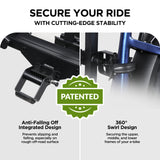 2-Bike Hitch E-Bike Rack with Ramp, Easy Fold and Tilt, Heavy Duty
