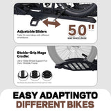 2-Bike Hitch E-Bike Rack, Easy Fold and Tilt, Heavy Duty