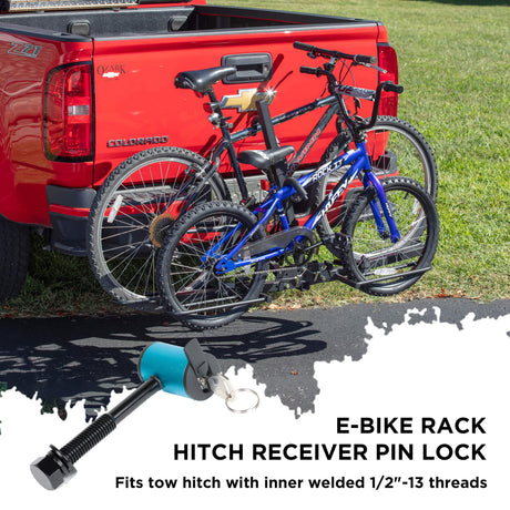 1/2"-13 Hitch Receiver Locking Pin for Bike Racks | Anti-Theft Security Lock