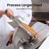 180W 1/4 HP Electric Meat Slicer, 8" Italian Carbon Steel Blade, for Meat Cheese Deli bread