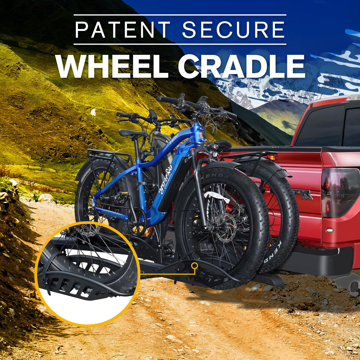 Patent Secure Wheel Cradle