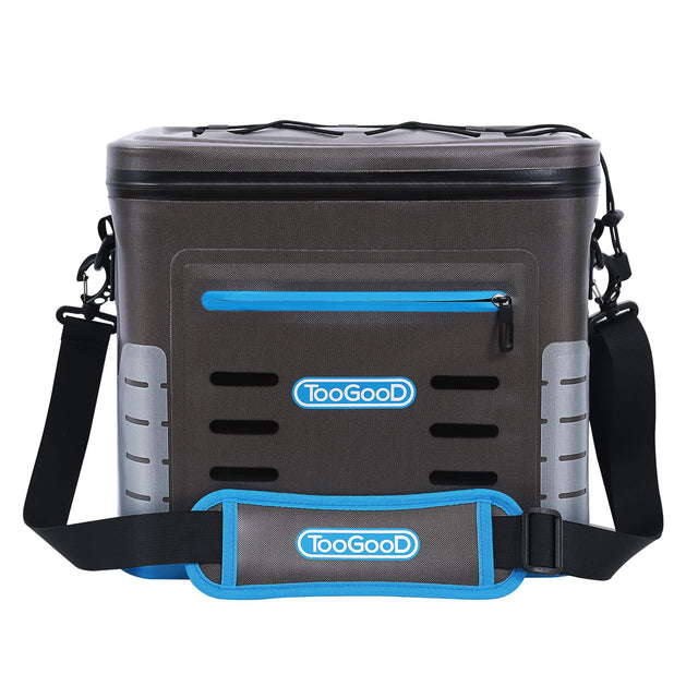 24 Can Portable Soft Cooler, Leakproof Zipper, Leeps Cold up to 72 Hours