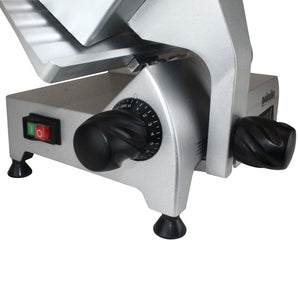 12" 1/3 HP Manual Meat Slicer, Gravity Feed, 8.1" Cutting Capacity Width