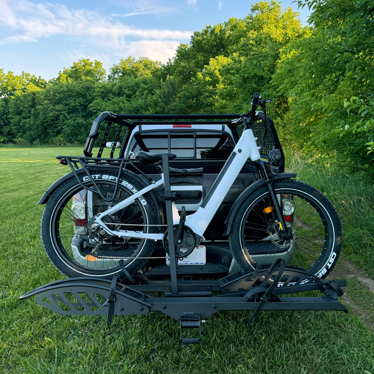 Firefox Carrier Rack 2 E-Bike Hitch Rack, Easy Fold & Tilt, Electric Bike Carrier for Cars ...