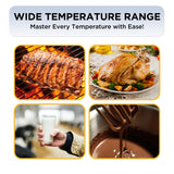 5” Fry Thermometer, Stainless Steel Handle Meat Cooking Thermometer