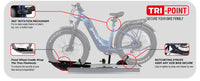 Single Hitch E-Bike Rack with Ramp, Foldable