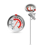 12" Fry Thermometer,Stainless Steel Stem Meat Cooking Thermometer