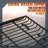 Central Vertical Support For Even Weight Distribution And Stability