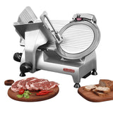 180W 1/4 HP Electric Meat Slicer, 8" Italian Carbon Steel Blade, for Meat Cheese Deli bread