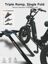 Etrike Hitch Rack — 200lbs Capacity, 2" Receiver, Adjustable Carrier for Adult Electric, Fat Tire & Folding Tricycles, Fits Cars, SUVs, Trucks & RVs