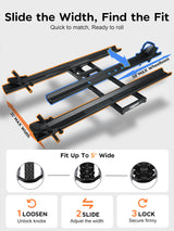 Etrike Hitch Rack — 200lbs Capacity, 2" Receiver, Adjustable Carrier for Adult Electric, Fat Tire & Folding Tricycles, Fits Cars, SUVs, Trucks & RVs