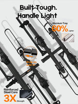 2+2 Add-On Hitch E-bike Rack, Expandable 4-Bike Carrier, 250 LBS Capacity