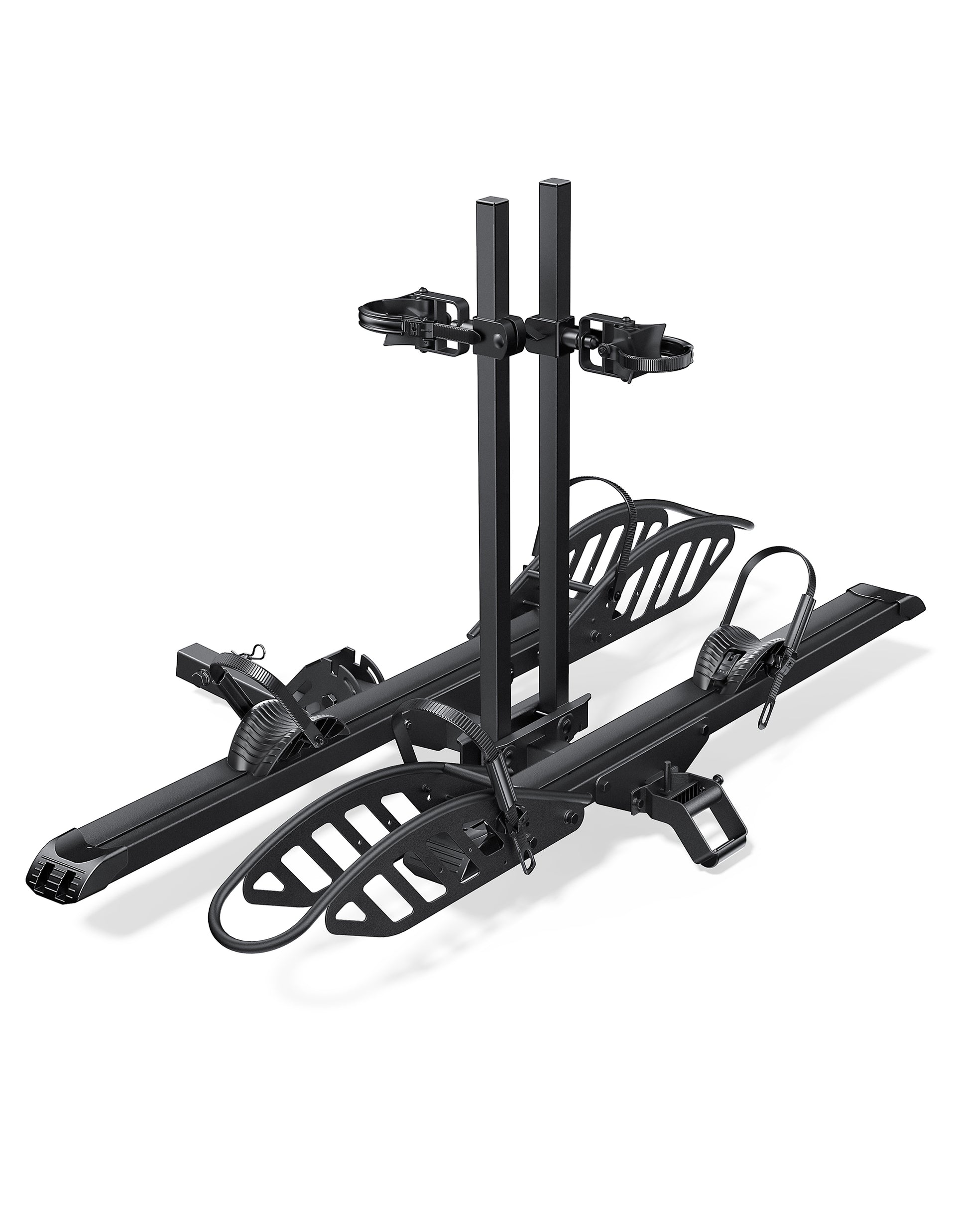 2 Bike Hitch E Bike Rack Easy Fold Tilt Heavy Duty